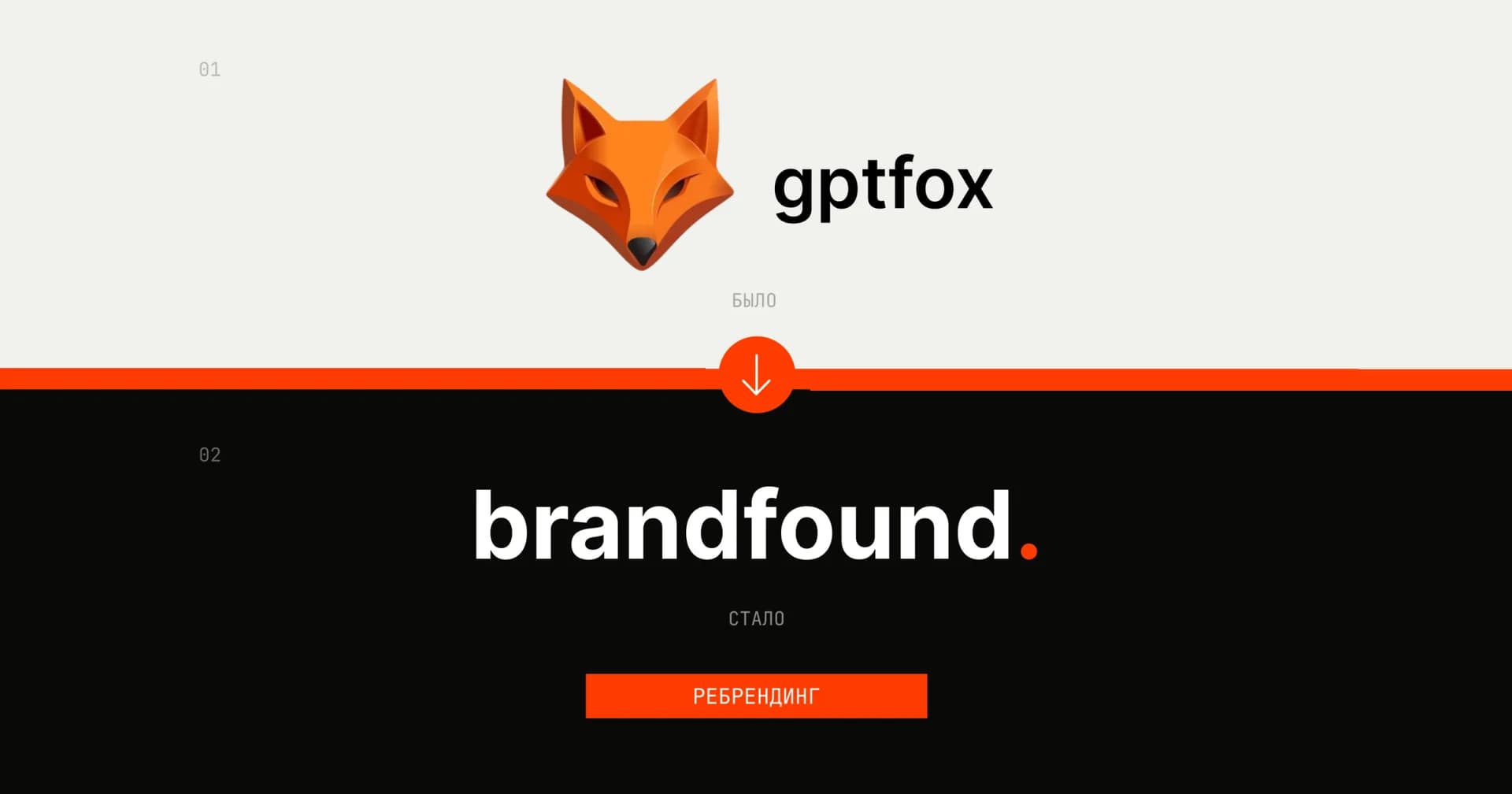 Ребрендинг: из gptfox в brandfound.